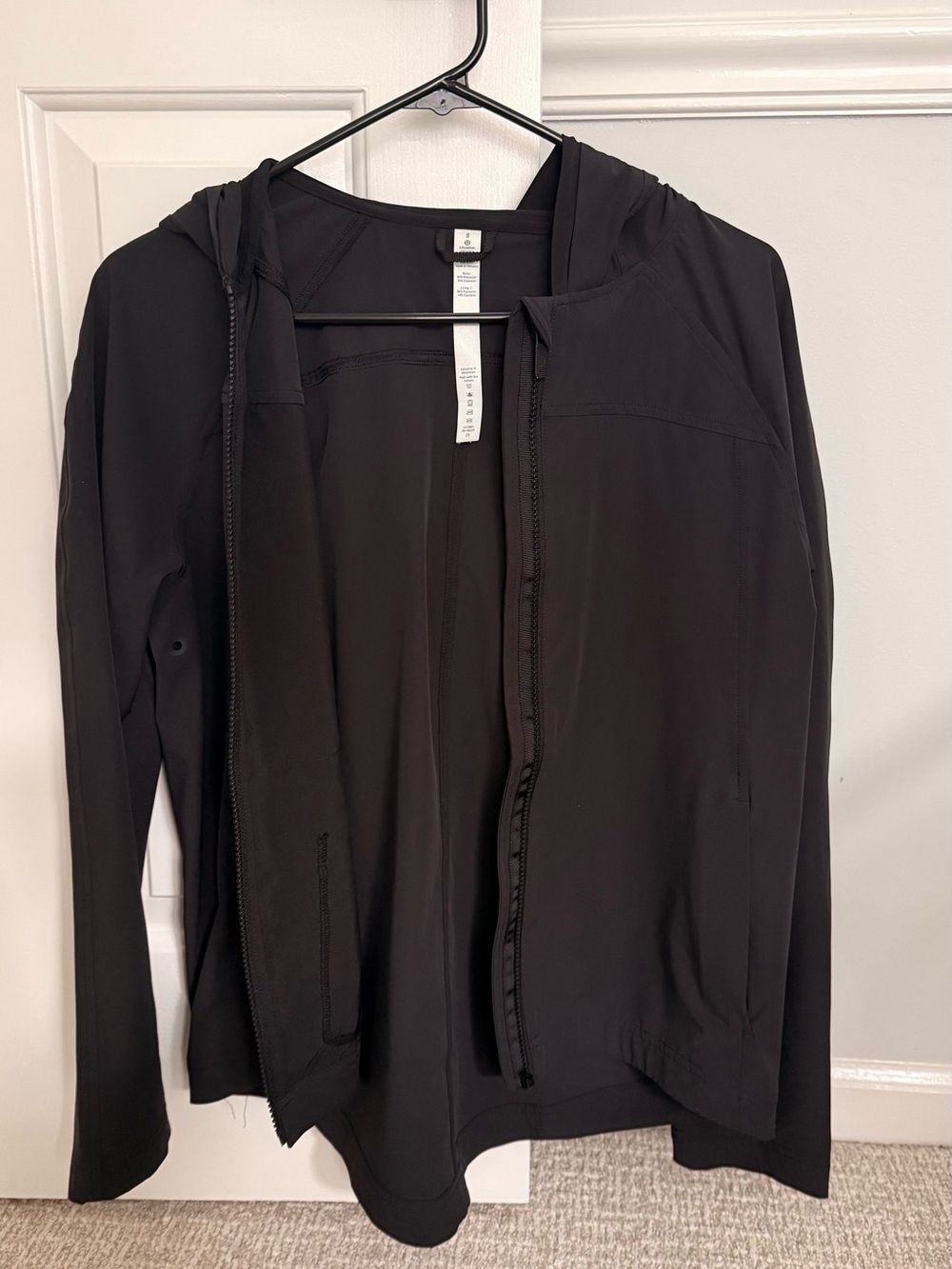 lululemon athletica Black Hooded Utility Jacket